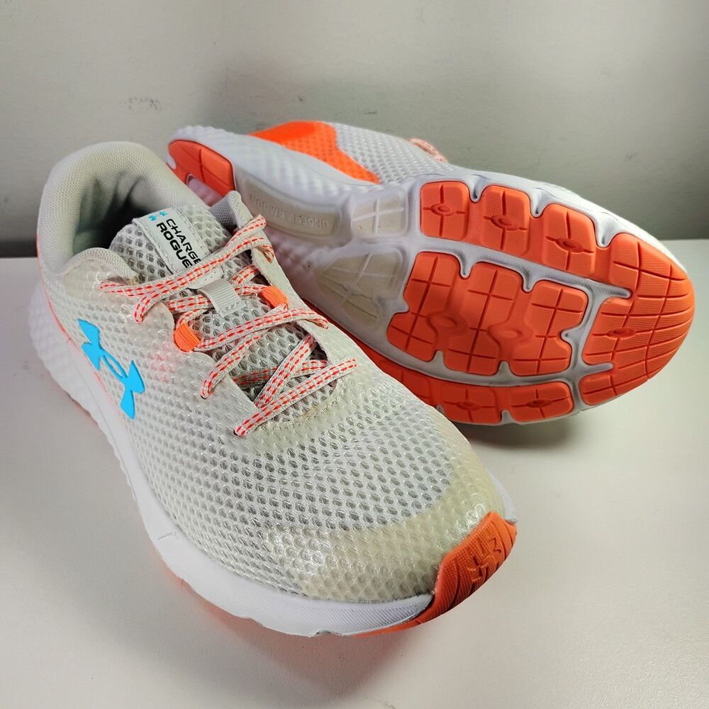 Under Armour Charged Rogue 3 Women's US 8.5 White Fresco Blue Running Shoes